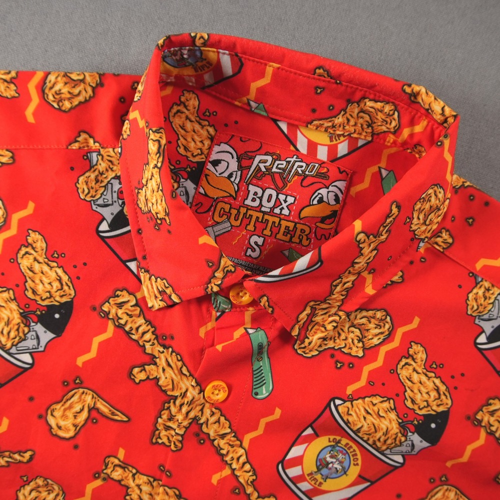 Retro Rifle The Box Cutter Fried Chicken Shirt Men's S